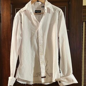 Fender White Button-Down Shirt